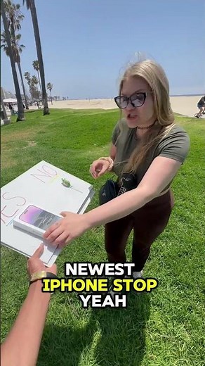 Millionaire Giving away free iPhone 15 to stranger part 61 #shorts