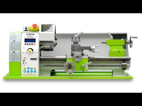 Unboxing and review 8 inch mini lathe with electronic leadscrew els, testing stainless steel, NU210
