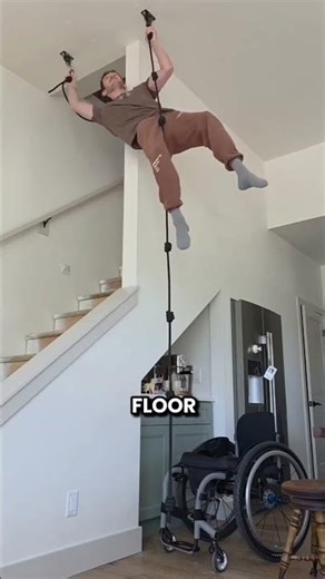 This Guy Climbs Up To 1st Floor