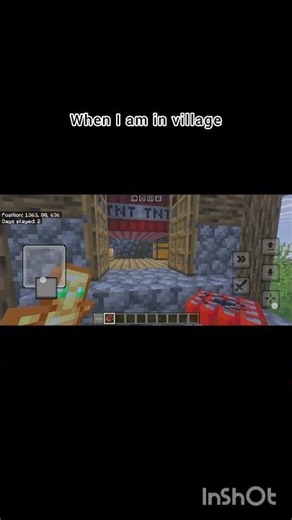 minecraft in village 😁 #minecraft #gaming