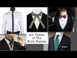 Different types of Tie with names || Stylin' Net