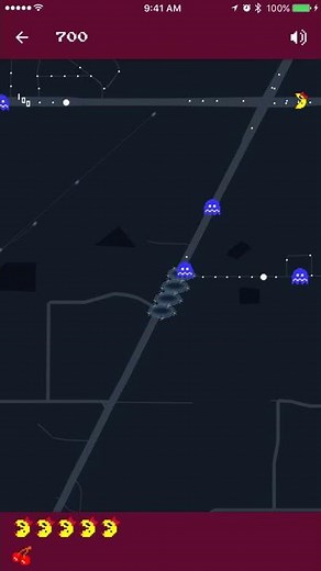 PacMan Google Maps