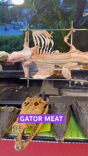 🐊 I Tried ALLIGATOR Meat in Thailand! Tastes Like Chicken… or Nah? 😳🇹🇭