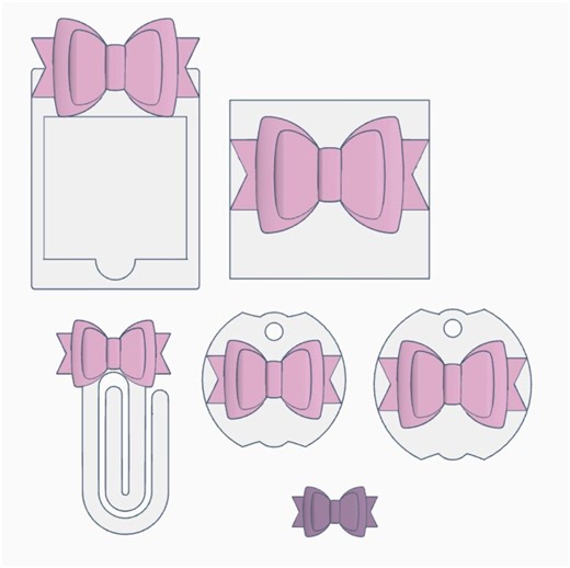 Bow Desk Accessories Bundle – STL & 3MF Files | 3D Print Desk Decor | Digital Download - Etsy