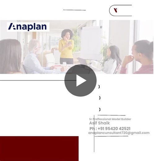 Become skilled in Anaplan Model Building, Financial Modeling, Data Analysis, and Strategic Planning. 📊💼 Learn with real-time training, hands-on projects, and career-focused guidance to become… | Asif Shaik