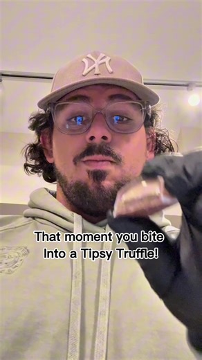 POV: You taste a Tipsy Truffle for the first time! Order your box today! #chocolate #jonhamm #FYP #luxurytreats #chocolatetok