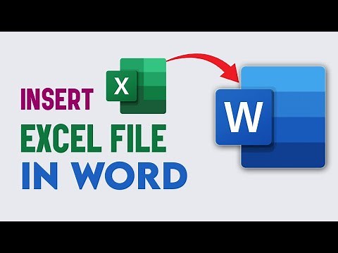 How to Insert an Excel Sheet in Word | Embed an Excel File into Word