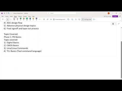 Physical design training demo session 5/Apr