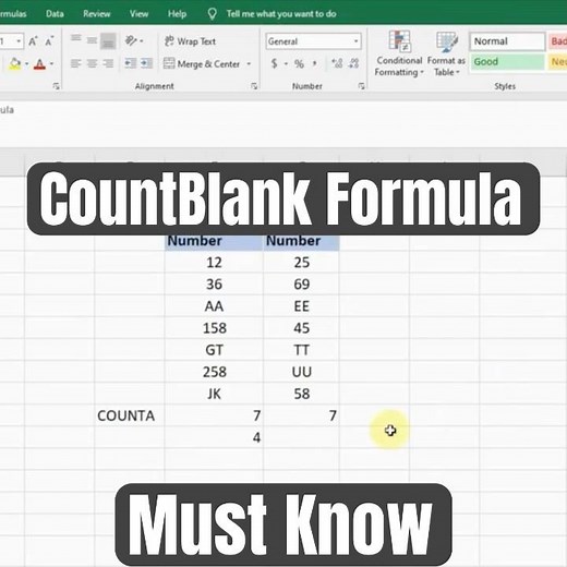 COUNTBLANK Formula in Excel - Excel Formula