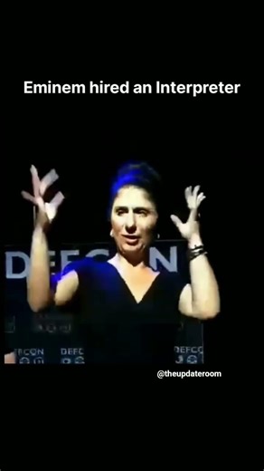This ASL Interpreter is FASTER than Eminem!😱🔥| Rap God #viral #news #fyy #fyp #angst #eminem #shorts