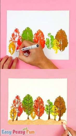 Easy Leaf Printing Art for Kids