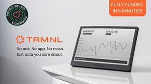 TRMNL: The e-ink display for your favorite apps and news (Full video, click the link below.) https://www.kickstarter.com/projects/usetrmnl/trmnl-the-e-ink-display-for-your-favorite-apps-and-news?ref=discovery_newest?ref=discovery_newest 7.5" Display Screen | Wall Mountable | No Subscriptions | No App Required | Minimalist Design | Easy WiFi Setup | Automatic OTA Updates | Creative New Idea Gizmos