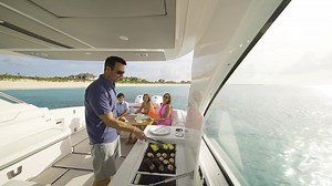 Thirty-six feet of dynamic comfort technology advancements and new ways of thinking merge for the ultimate day yachting experience. | Regal Boats