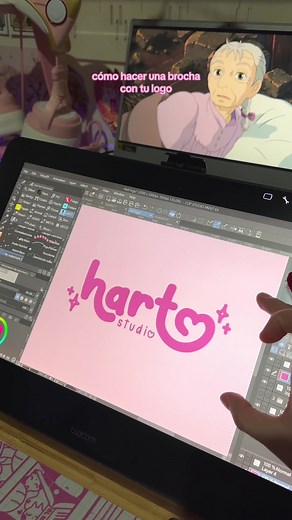 🎀 ¿Cómo hacer una brocha con tu logo en CSP? 🎀 Tutorial de cómo hacer una brocha con tu logo en Clip Studio Paint para agilizar tiempos 🎀♥️ feat. Mi nuevo logo 🥰 @Clip Studio Paint @Wacom • • • #tutorial #arttutorial #clipstudiopaint #arttips