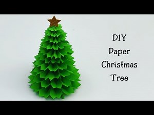 Paper Table Top Christmas Tree / 3D Paper Christmas Tree / Christmas Decoration Ideas / Paper Craft