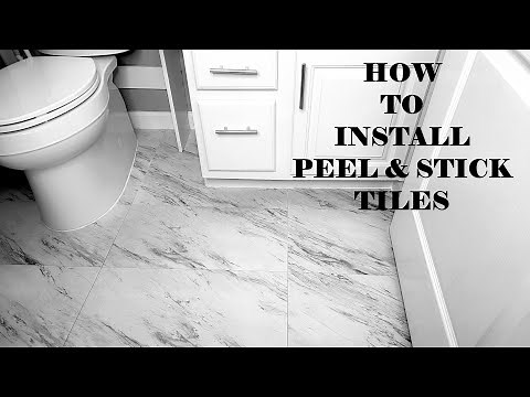 HOW TO INSTALL PEEL AND STICK TILES IN GUEST BATHROOM for beginners Tips Tricks Step by Step Part 4