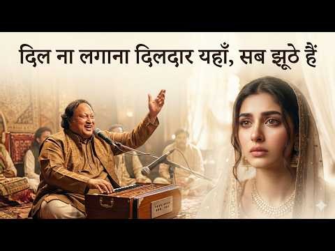 दिल ना लगाना दिलदार यहाँ, सब झूठे हैं| Dil Na Lagana Dildaar | Nusrat Fateh Ali Khan Style Qawwali