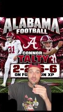 🚨 ALABAMA FOOTBALL: Conor Talty Goes PERFECT! 2/2 FGs & 6/6 XPs vs ECU | Cousin Maddox