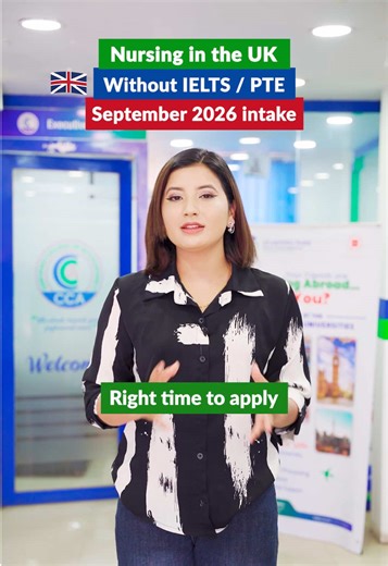 🇬🇧 Study Nursing in the UK – September 2026 Intake! 🩺✨ Start your journey toward a rewarding healthcare career with great benefits. 🎓 Program: BSc (Hons) Adult Nursing 💰 Scholarship: 🎓 Up to £5,000 Available 📑 English Requirement: ✔ Apply without IELTS / PTE 📊 Entry Requirements: ✔ Minimum 3.2 GPA ✔ Below 3.2? → Apply via Foundation Year ✔ Up to 2 years study gap accepted Take the next step toward a globally recognized nursing degree and a successful career in healthcare. 🌍 ⏳ Hurry up —