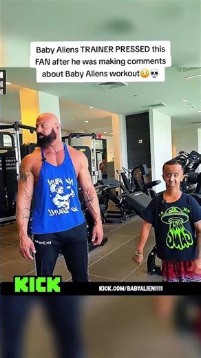 Baby Aliens TRAINER PRESSED this FAN after he was making comments about Baby Aliens workout😳💀