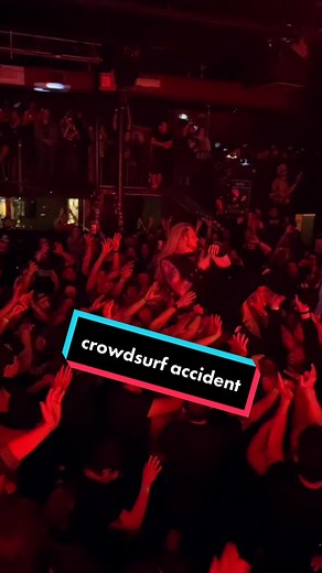 Marc Hudson DragonForce Concert Crowdsurf Accident