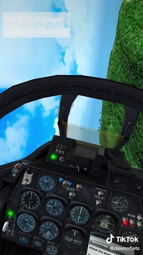 Early look at multiplayer. Real speeds for real men/women! #dawnofjets #vr #oculusquest2 #piconeo #aircombat #virtualreality #flightsimulator #vrgame #metaquest2