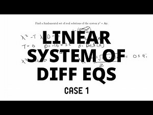 Case 1: Complex Eigenvalues | System of Differential Equations