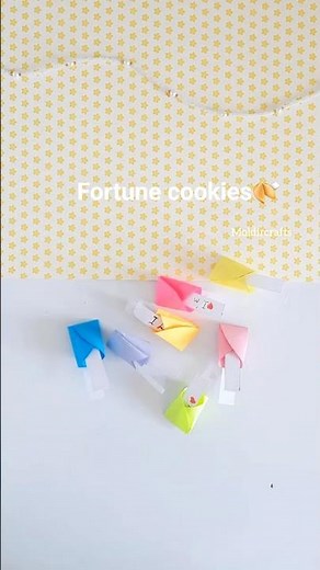 Cute DIY Paper Fortune Cookies 🥠 | Easy Craft Idea 💌 #shorts #diy #craftideas #paper