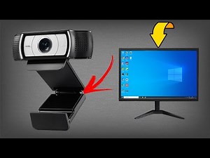 How to attach a webcam to a monitor.