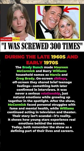 At 69, Maureen McCormick Confesses What Really Happened With Barry Williams