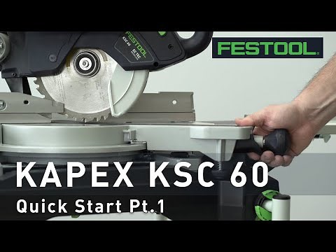 Set Up: KSC 60 Cordless Sliding Compound Miter Saw