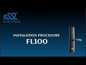 HOW TO INSTALL DOOR LOCK FL100 | ESSL | INSTALLATION GUIDE FOR DOOR LOCK | FINGERPRINT DOOR LOCK
