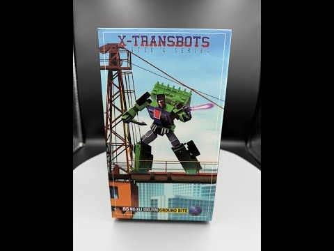 Unboxing X-Transbots MX 41 Ground Bite - G1 Scrapper and First Impressions