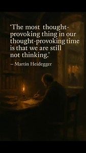 Stoicism | Wisdom | Philosophy on Instagram: "Modern noise is not thought. It’s distraction. 🧠📵 Martin Heidegger, What Is Called Thinking? (1954) Follow @supply_of_wisdom for more daily ancient insights. 📖 #heidegger #existentialism #philosophyquotes #deepthinking #modernmind #ancientwisdom #dailyphilosophy #supplyofwisdom"