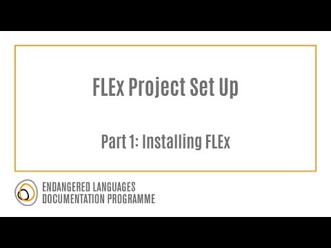 FLEx Project Creation Part 1: Installing FLEx