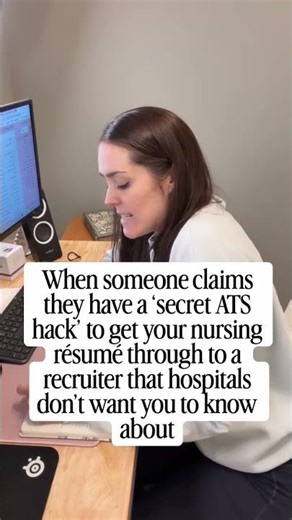 Don’t believe people who say they have the secret to hacking the ATS to get your résumé through to a