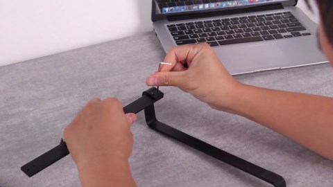 Thibault Aluminum Laptop Stand for Desk - Cooling Ergonomic Design - Fits MacBook Air Pro/DELL/HP/Lenovo/ThinkPad/Alienware - 13/14/15.6/16 -Easy Assembly- Ventilated Laptop Stand for Optimal Airflow