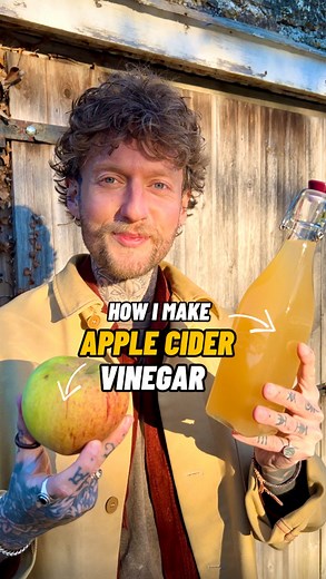 Jamie Walton | Nettles & Petals | Homemade Apple Cider Vinegar 🍎 It’s apple season and one of my favourite things to make with them is my own apple cider vinegar. 😊🍎 I use... | Instagram