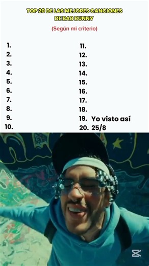 El ÚLTIMO Ranking de Bad Bunny: ¡Mi Top 19 Definitivo!-Yo visto así #babbunny #elultimotourdelmundo