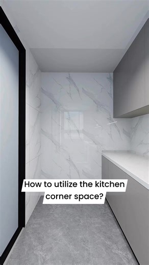 It's such a waste to only put the refrigerator in the corner of the kitchen! 💡Move the refrigerator to the right, add custom cabinets and perforated boards, and 1 square meter will become a treasure storage area. It's fully utilized and looks good!💡💫✨ • • #kitchenrenovation #kitchencorner #KitchenStorage | Tiffany Design Studio