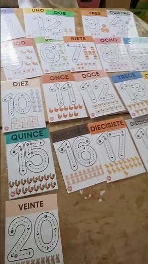 Actividad de números hasta el 20 #materialdidáctico #matemáticasdivertidas #escuela