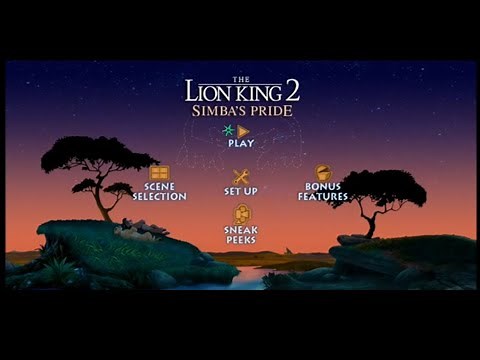The Lion King II: Simba's Pride (1998) - Dvd Menu Walkthrough