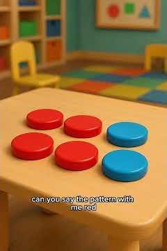 Color Patterns Challenge – Red, red, blue… what comes next? #cartoon #animation #ai