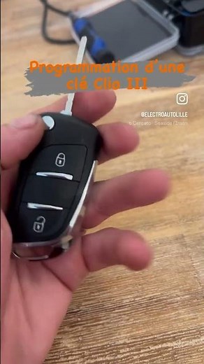Programmation de clé Renault clio 3 🔑 #renault #clio #keyprogramming