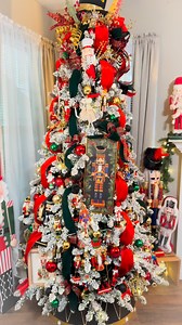 9.5K views · 258 reactions | My Nutcracker tree has officially entered the chat. She’s dramatic, she’s sparkly, and she took way more ribbon than I want to admit. But she’s DONE… for now.  #nutcrackertree #nutcracker #Christmastree | My Eclectic Treasures | Facebook