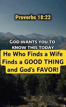 What the Bible Says About Marriage | Proverbs 18:22 Explained #marriageisablessing #proverbs1822