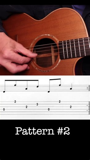 4 Fingerstyle Picking Patterns For The Acoustic Guitar D Chord #guitar #fingerstyle #acoustic