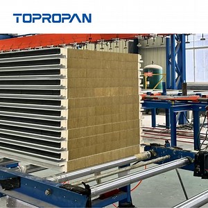 [Hot Item] Rock Wool Sandwich Wall Panel, Fire Resistant, Efficient Thermal Insulation