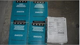 Amazon.com: 2001 DODGE DURANGO TRUCK Service Repair Shop Workshop Manual Set OEM: dodge, Chrysler: Libros