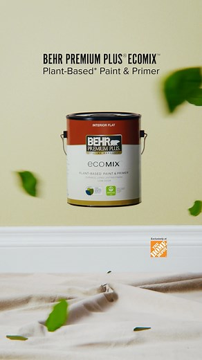 2.4K views · 43 reactions | Meet BEHR PREMIUM PLUS® ECOMIX™, where sustainability meets performance. Only at The Home Depot. Click the link in bio to learn more! | BehrPaint | Facebook